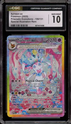 Pokemon Sylveon ex Prismatic Evolutions Special Illustration Rare #156 CGC 10 - Image 1