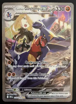 Pokemon Cynthia's Garchomp EX 241/182 Destined Rivals Hyper Rare [SUPER CLEAN] - Image 1