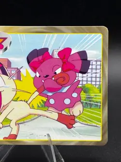 Snubbull vs Meowth No. 209 Topsun Top sun Anime Battle Pokemon Japanese - Image 3