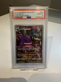 PSA 10 Pokemon 2022 JPN. Swsh Dark Phantasma FA/Gengar #074 - Image 1