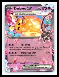 💥 Dedenne ex 093/193 Sv02: Paldea Evolved Holo Pokemon TCG - Image 1