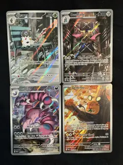 Pokemon Perfect Order Spewpa, Drapion, Doublade & Dedenne Illustration Rare Set - Image 1