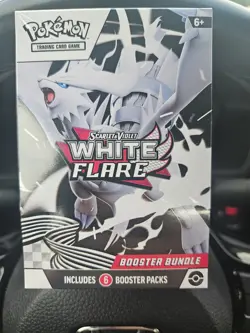 Pokemon Scarlet & Violet White Flare Booster Bundle 6 Packs Reshiram - Image 1