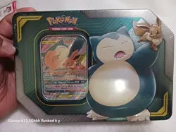Pokemon Sun & Moon Tag Team Tin - Eevee & Snorlax - (Factory Sealed) - Image 1