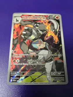 Team Rocket's Houndoom 191/182 Illustration Rare Destined Rivals NM Pokemon - Image 1