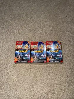3x Sealed Pokemon TCG Scarlet & Violet Surging Sparks Booster Bundle 6 packs - Image 1