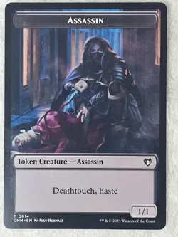 MTG Zombie Assassin #19 14 Double-Sided Token Commander Masters T NM - Image 2