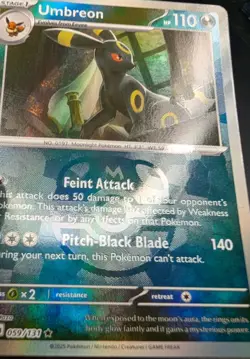 Pokemon Umbreon (Master Ball) 059/131 Sv: Prismatic Evolutions Holo 059/131 NM - Image 2