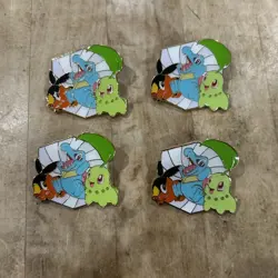 Lot Of (4) - Pokemon Ascended Heroes First Partner Promo Pin Lot - Image 1