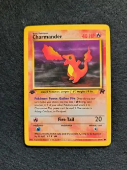 LP Pokemon TCG - Charmander 1st Edition 50/82 - Team Rocket - Image 1