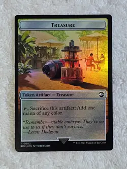 MTG Treasure Gnome Sold 2/3 Double-Sided Token Foil The Lost Caverns of Ixalan T - Image 2