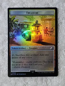 MTG Treasure Gnome Sold 2/3 Double-Sided Token Foil The Lost Caverns of Ixalan T - Image 3