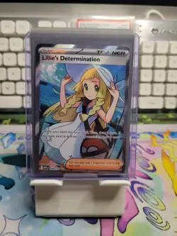Lillie's Determination 169/132 Secret Rare Pokemon Mega Evolution Full Art NM - Image 1