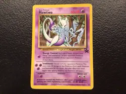 Pokemon Mewtwo Black Star Promo 12/53 WOTC Vintage 2000 - Image 1