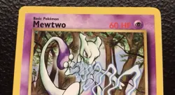 Pokemon Mewtwo Black Star Promo 12/53 WOTC Vintage 2000 - Image 3