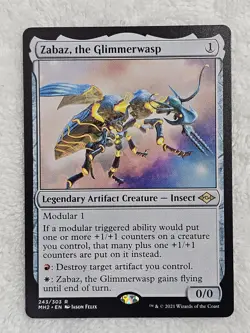 MTG Zabaz, the Glimmerwasp #243 Modern Horizons 2 2021 Magic Card Rare NM - Image 1