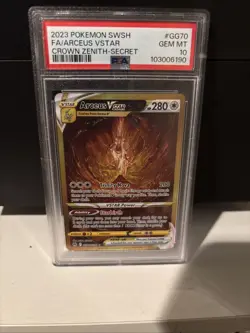 2023 POKEMON SWORD & SHIELD CROWN ZENITH SECRET FULL ART/ARCEUS VSTAR PSA 10 - Image 1
