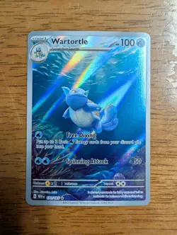 Pokemon Wartortle 171/165 Scarlet & Violet 151 Illustration Rare Holo Ungraded - Image 1