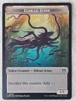 MTG Eldrazi Scion Dragon #21 2 Double-Sided Token Commander Masters T NM - Image 2