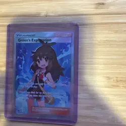 Pokemon Green's Exploration Trainer Ultra Rare Full Art Holo 209/214 Unbroken LP - Image 1