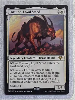 MTG Fortune, Loyal Steed - Outlaws of Thunder Junction (OTJ) #12 Card Rare NM - Image 4