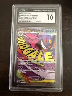 Pokemon Mega Gengar ex 230/193 Holo CGC 10 Japanese - Image 1