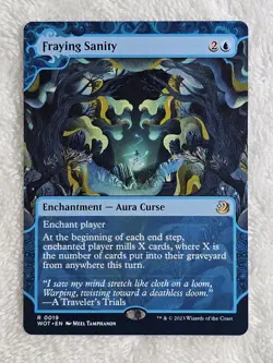 MTG Fraying Sanity - Wilds of Eldraine (WOE) #19 Magic Card Rare NM - Image 2