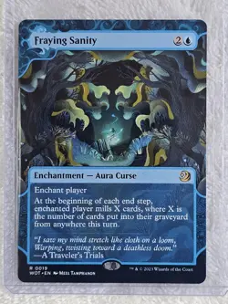 MTG Fraying Sanity - Wilds of Eldraine (WOE) #19 Magic Card Rare NM - Image 4