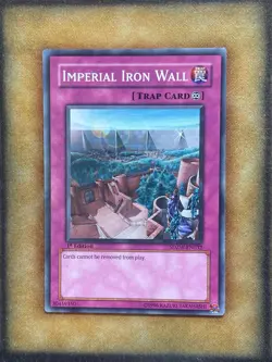 Yugioh Imperial Iron Wall SDZW-EN032 Common 1st Ed NM - Image 1