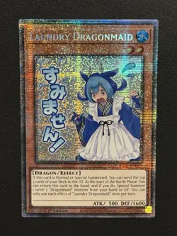 Laundry Dragonmaid RA05-EN095 Starlight Rare 1st Edition Yugioh EURO Print - Image 1