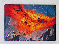 MTG Havoc Eater Art Card #48 Murders at Karlov Manor Gold Signature NM - Image 2