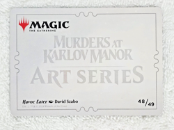 MTG Havoc Eater Art Card #48 Murders at Karlov Manor Gold Signature NM - Image 3