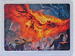 MTG Havoc Eater Art Card #48 Murders at Karlov Manor Gold Signature NM - Image 5