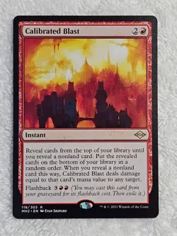 MTG Calibrated Blast #118 Modern Horizons 2 2021 Magic Gathering Card Rare NM - Image 2
