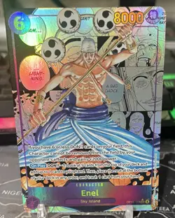 One Piece CCG Enel Secret Alt Art (Manga) OP15-118 SEC* Adventure Kamis Island - Image 1