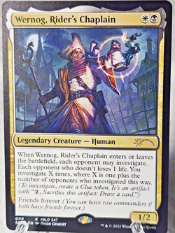 MTG Wernog, Rider's Chaplain - SLX Cards #8 2022 Magic Gathering Card Rare NM - Image 1