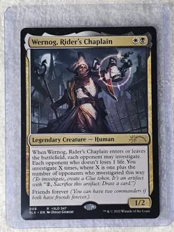 MTG Wernog, Rider's Chaplain - SLX Cards #8 2022 Magic Gathering Card Rare NM - Image 4