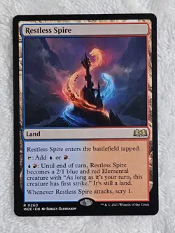 MTG Restless Spire - Wilds of Eldraine (WOE) #260 Magic Card Rare NM - Image 1