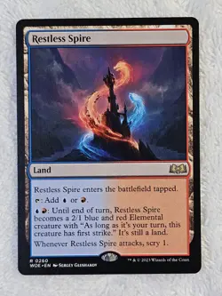 MTG Restless Spire - Wilds of Eldraine (WOE) #260 Magic Card Rare NM - Image 2