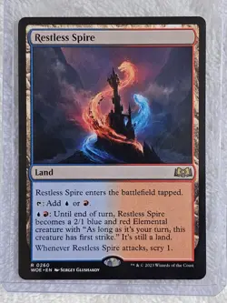 MTG Restless Spire - Wilds of Eldraine (WOE) #260 Magic Card Rare NM - Image 4