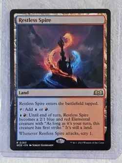 MTG Restless Spire - Wilds of Eldraine (WOE) #260 Magic Card Rare NM - Image 5