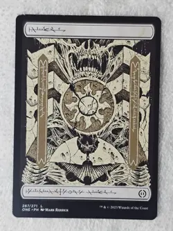 MTG Plains (267) Full Art Phyrexia: All Will Be One 2023 Magic Card Land NM - Image 2