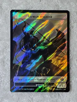 MTG Human Soldie Food 15/22 Double-Sided Token Surge Foil Lord of the Rings T NM - Image 3