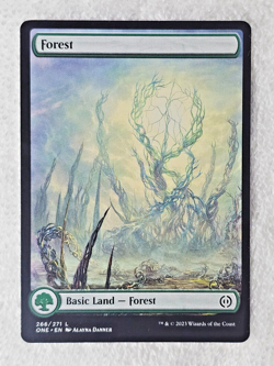 MTG Forest (271) Full Art Phyrexia: All Will Be One 2023 Magic Card Land NM - Image 2