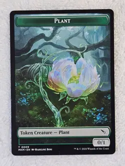 MTG Plant Token Art Card #9 Murders at Karlov Manor Magic Card Token NM - Image 2