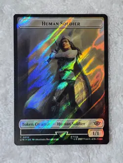 MTG Human Soldie Food 14/22 Double-Sided Token Surge Foil Lord of the Rings T NM - Image 3