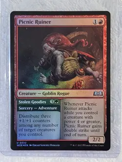 MTG Picnic Ruiner FOIL - Wilds of Eldraine (WOE) #232 Magic Card U NM - Image 2