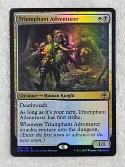MTG Triumphant Adventurer FOIL #237 Adventures in the Forgotten Realms Rare NM - Image 1