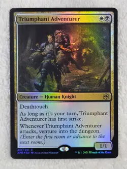 MTG Triumphant Adventurer FOIL #237 Adventures in the Forgotten Realms Rare NM - Image 2