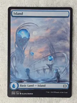 MTG Island (263) Full Art Phyrexia: All Will Be On 2023 Magic Card Land NM - Image 2